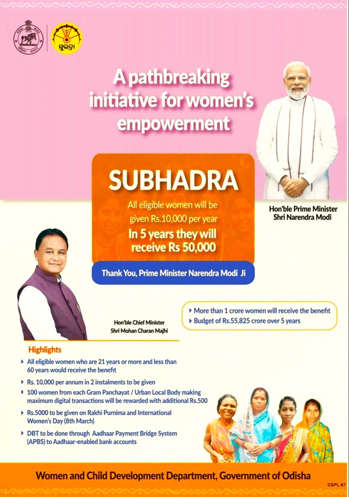 Subhadra Yojana Online Apply CSC Login